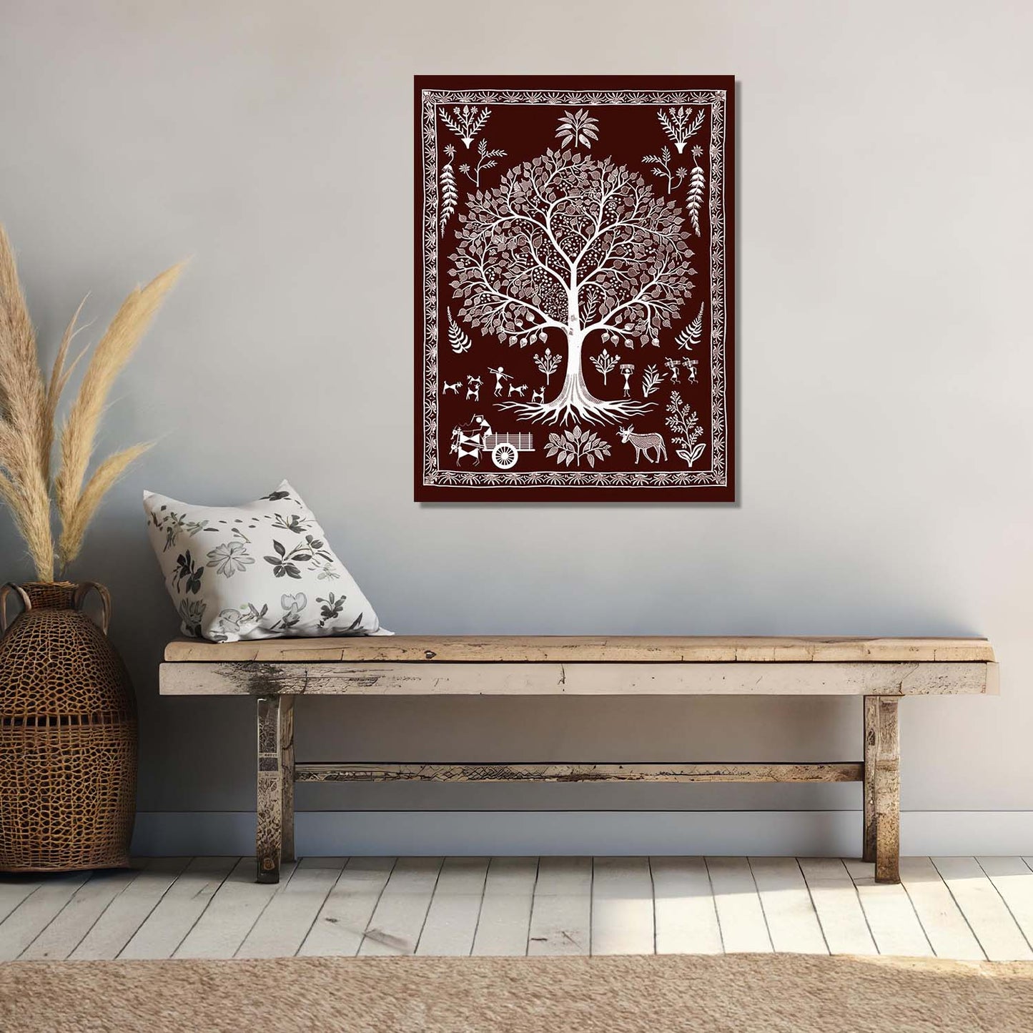 Warli Wall Art For Home Décor Canvas Painting Wall Décor