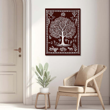 Warli Wall Art For Home Décor Canvas Painting Wall Décor