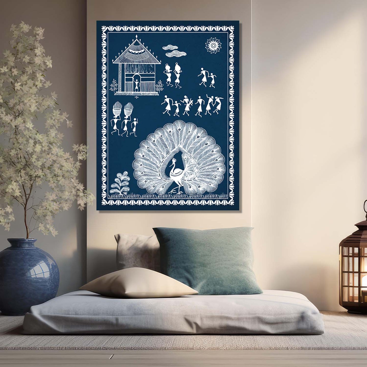 Warli Wall Art For Home Décor Canvas Painting Wall Décor