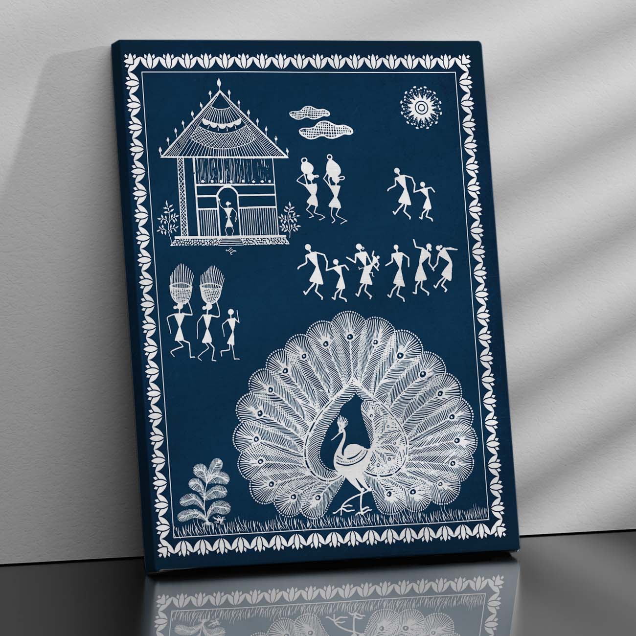 Warli Wall Art For Home Décor Canvas Painting Wall Décor