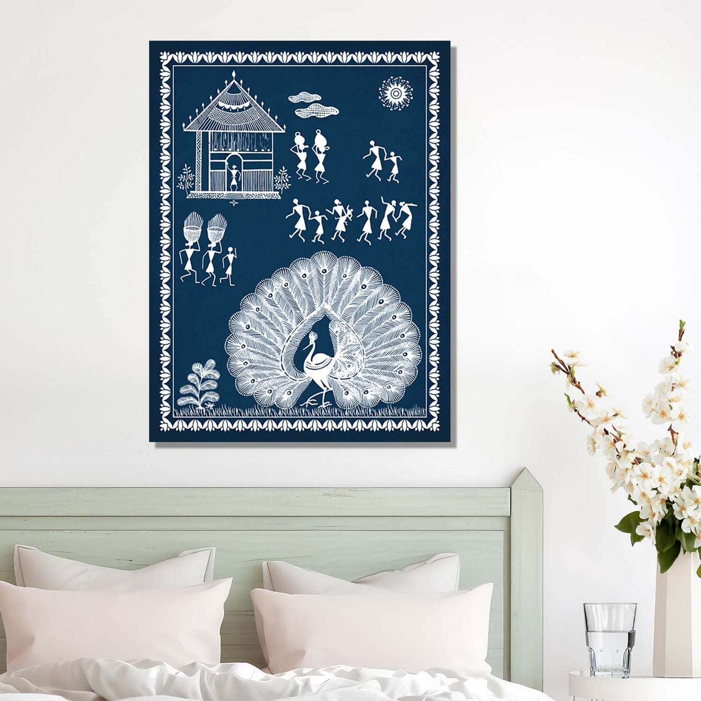 Warli Wall Art For Home Décor Canvas Painting Wall Décor