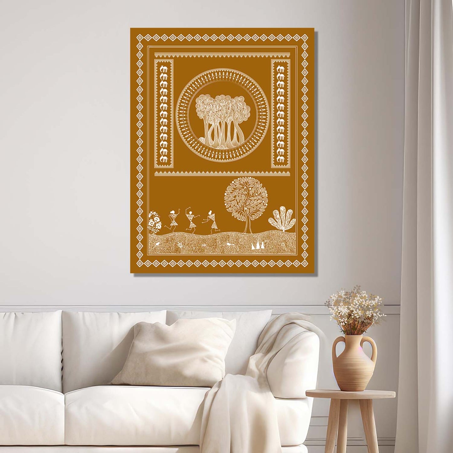 Warli Wall Art For Home Décor Canvas Painting Wall Décor