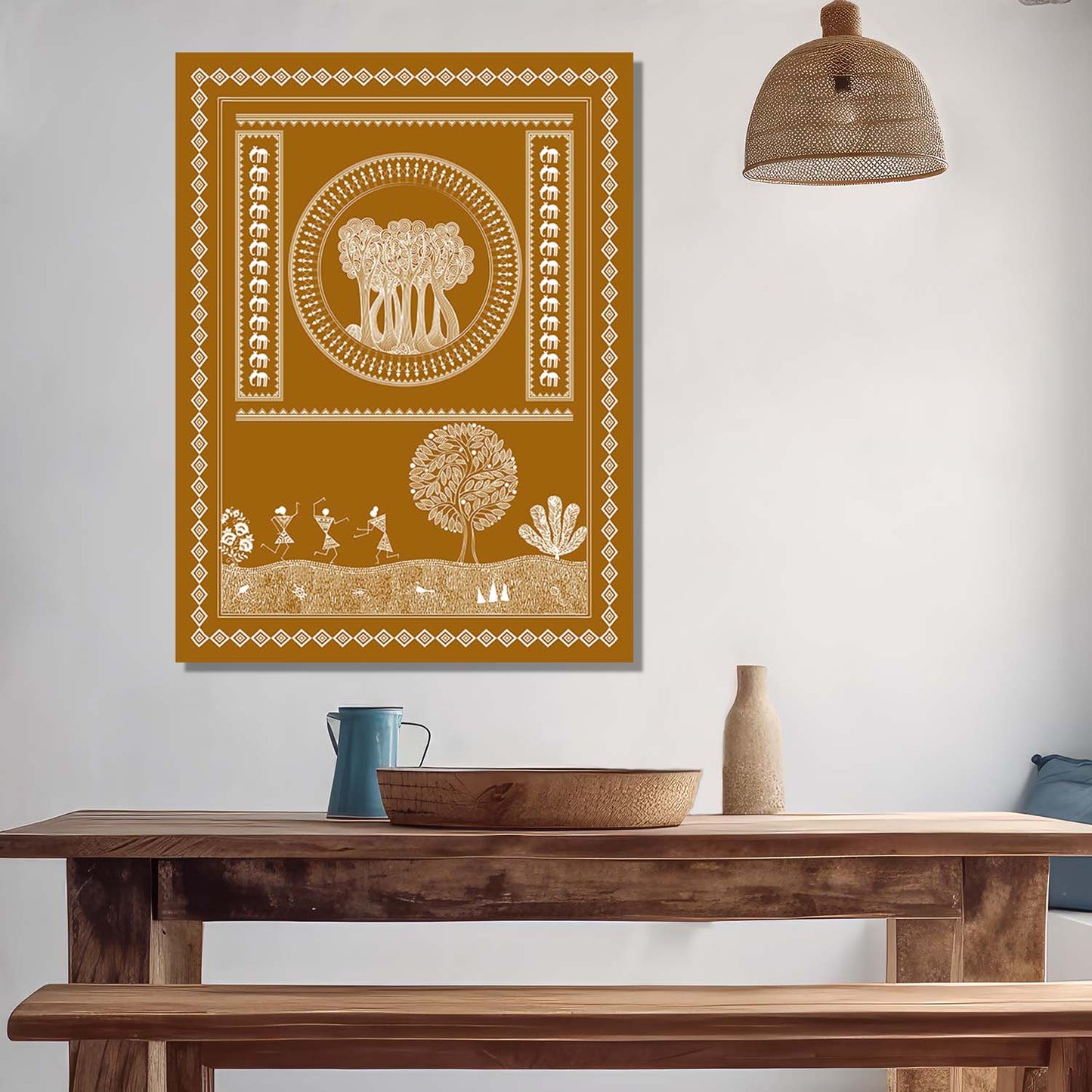 Warli Wall Art For Home Décor Canvas Painting Wall Décor