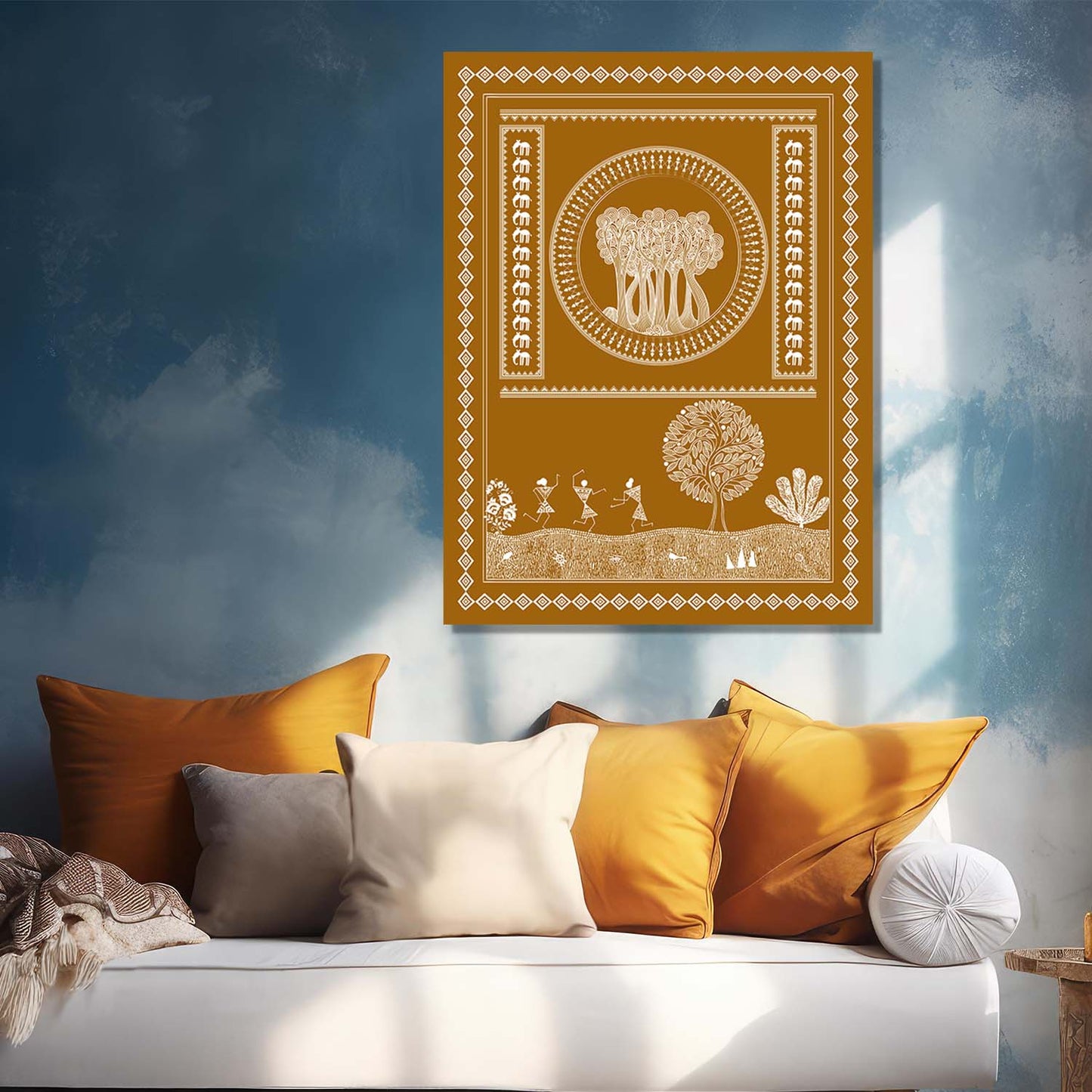 Warli Wall Art For Home Décor Canvas Painting Wall Décor