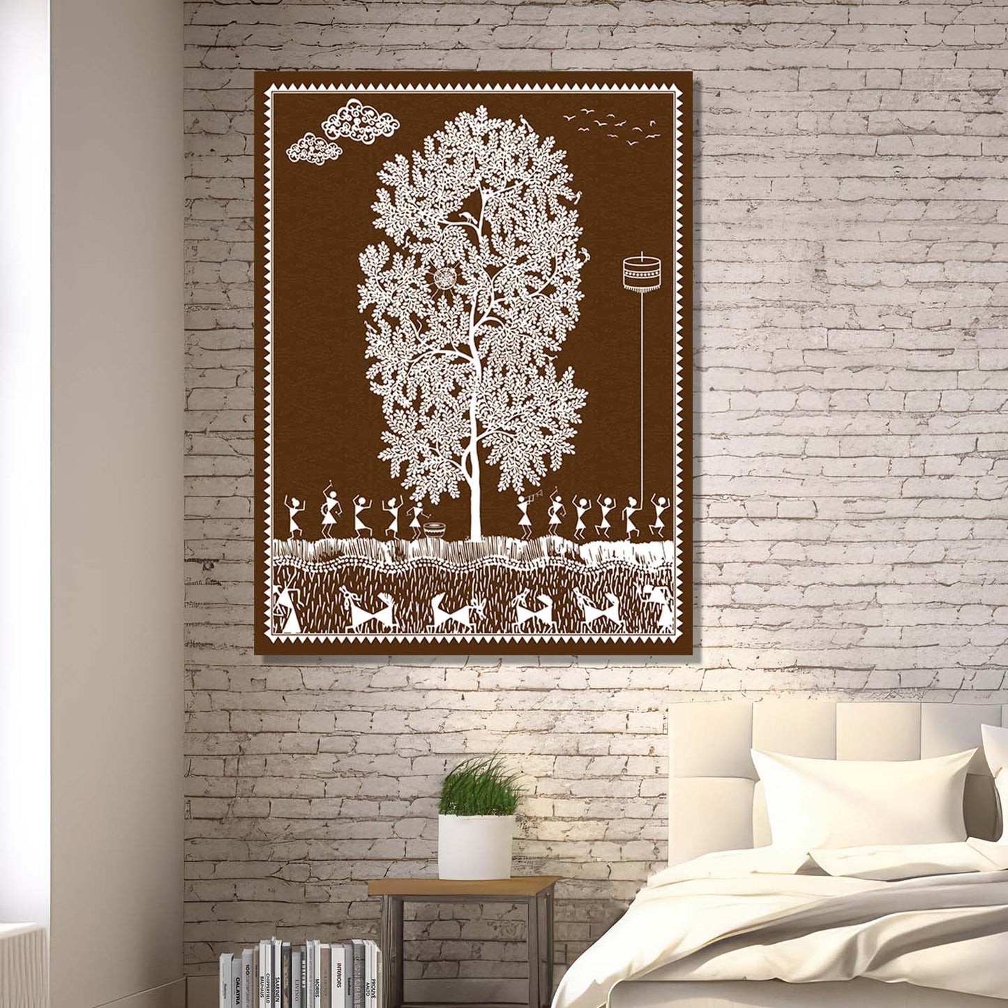 Warli Wall Art For Home Décor Canvas Painting Wall Décor