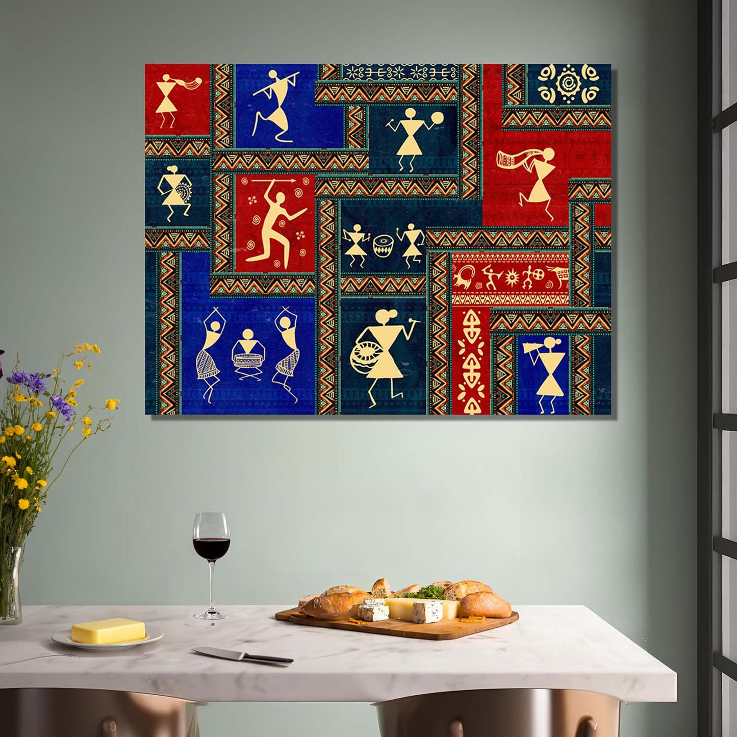 Warli Wall Art For Home Décor Canvas Painting Wall Décor