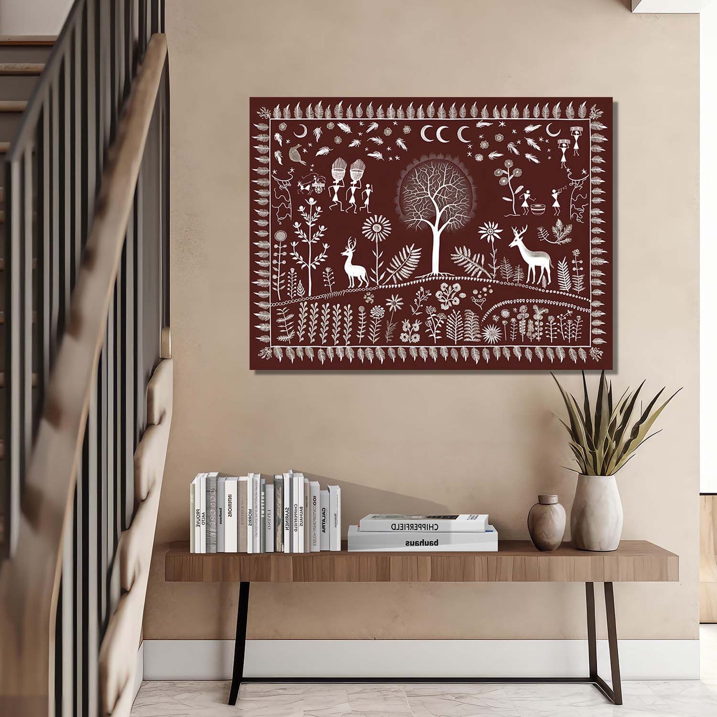 Warli Wall Art For Home Décor Canvas Painting Wall Décor