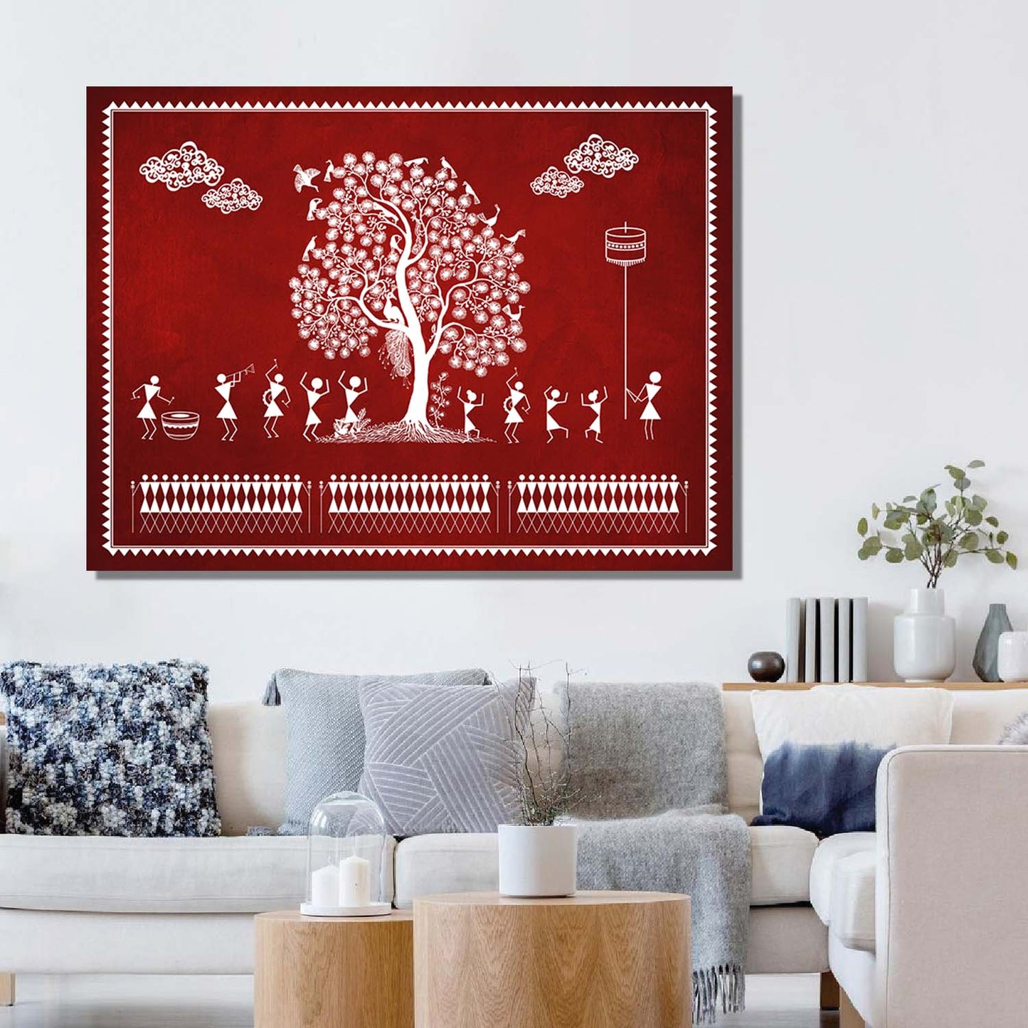 Warli Wall Art For Home Décor Canvas Painting Wall Décor