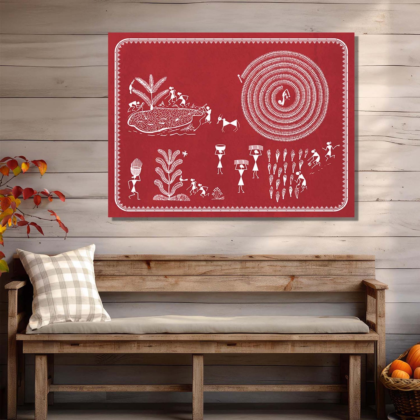 Warli Wall Art For Home Décor Canvas Painting Wall Décor