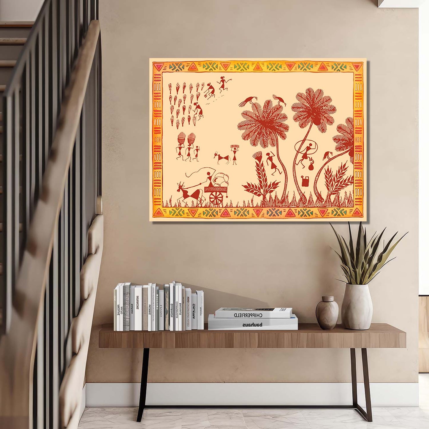 Warli Wall Art For Home Décor Canvas Painting Wall Décor