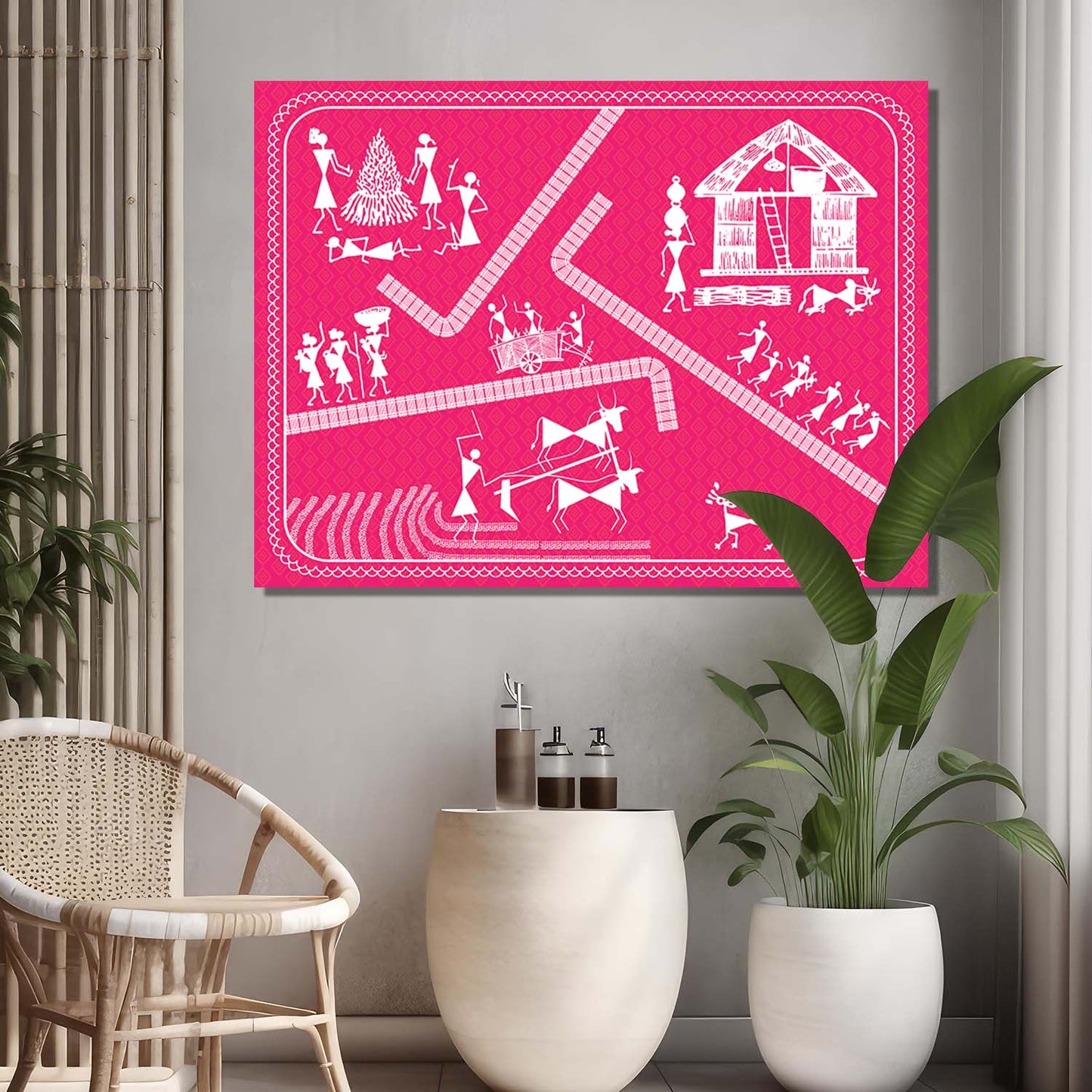 Warli Wall Art For Home Décor Canvas Painting Wall Décor