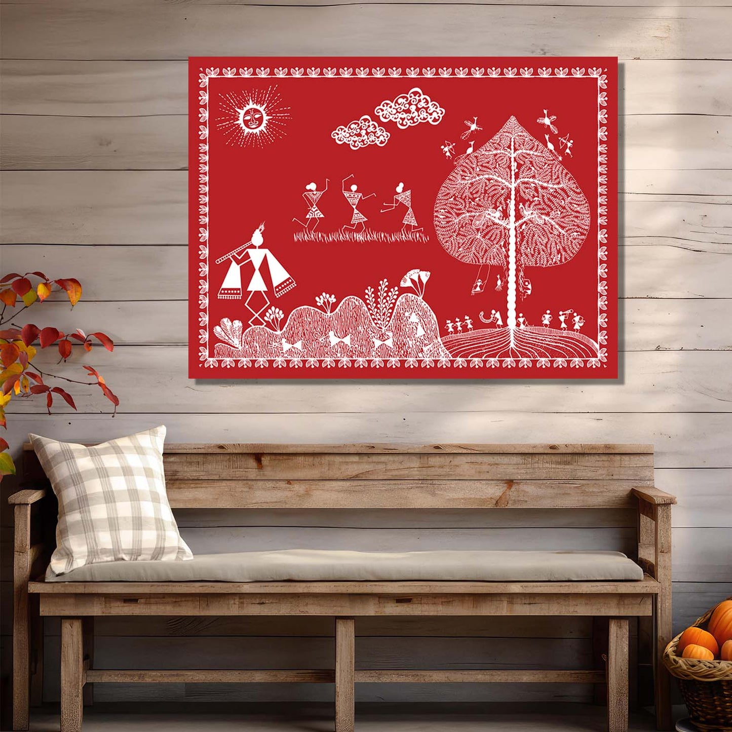 Warli Wall Art For Home Décor Canvas Painting Wall Décor