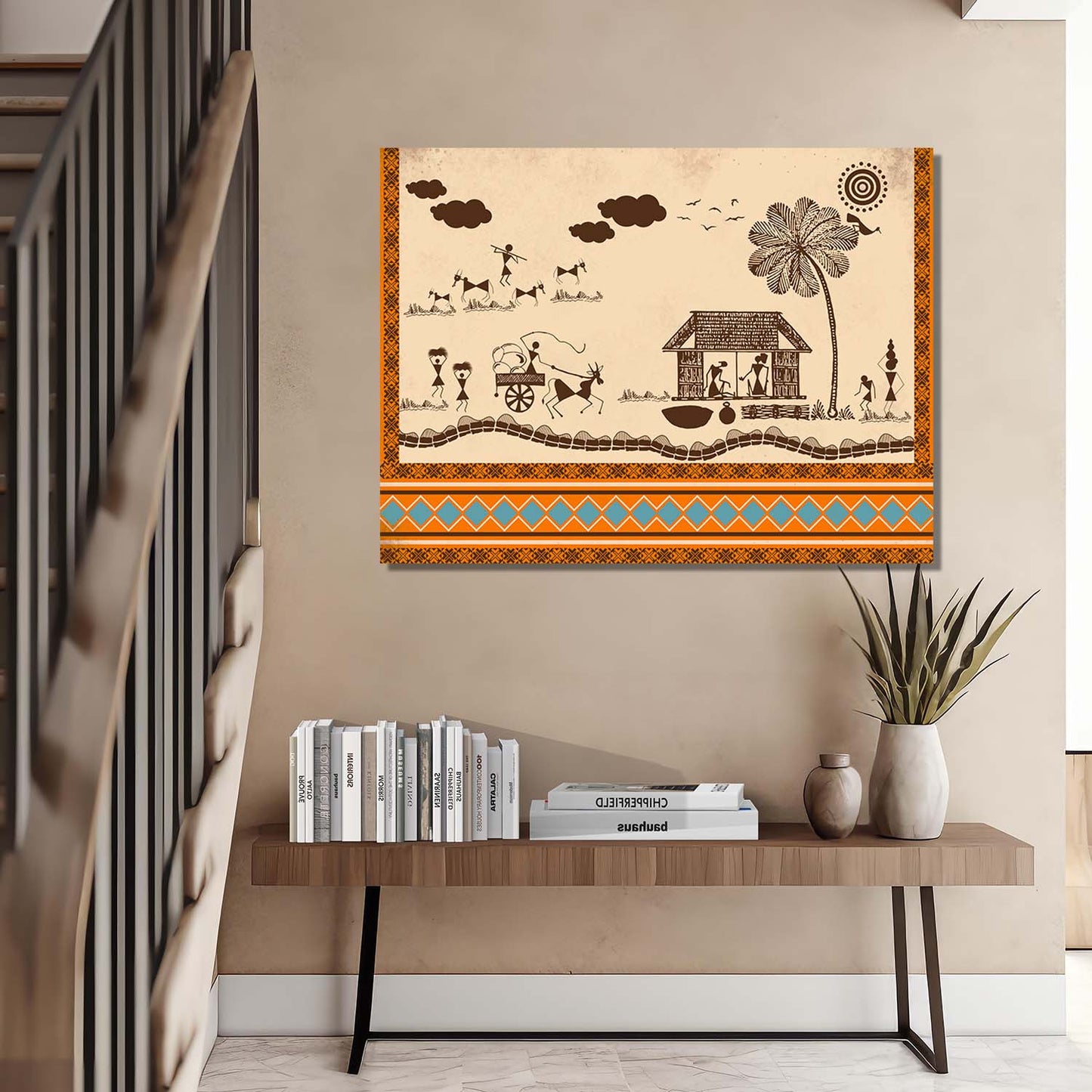 Warli Wall Art For Home Décor Canvas Painting Wall Décor