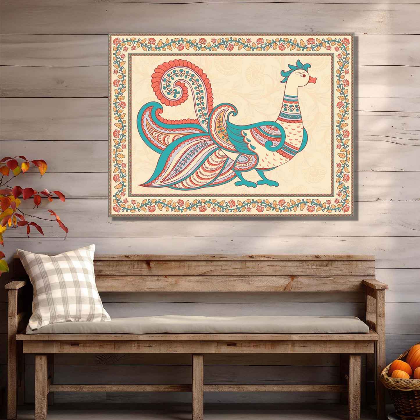 Kalamkari Wall Art For Home Decor Canvas Painting Wall Decor