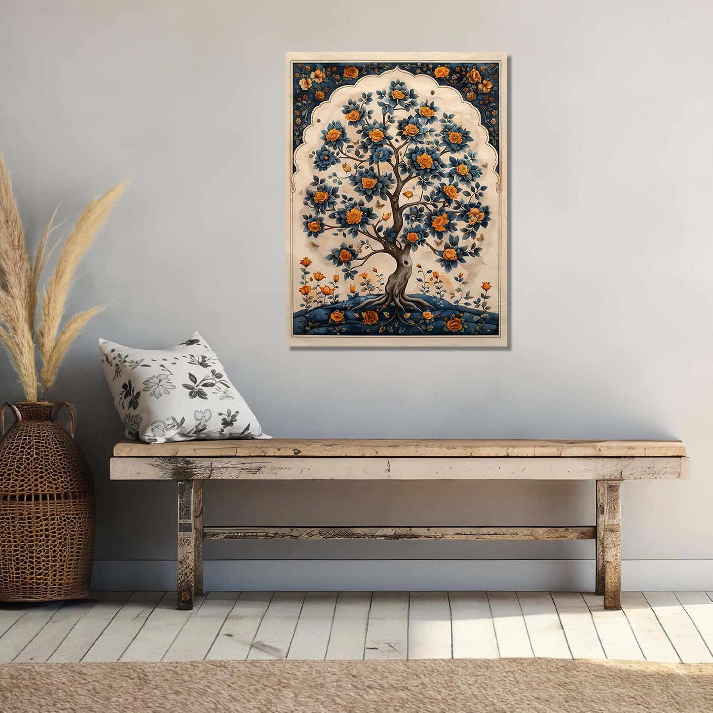 Kalamkari Wall Art For Home Decor Canvas Painting Wall Decor