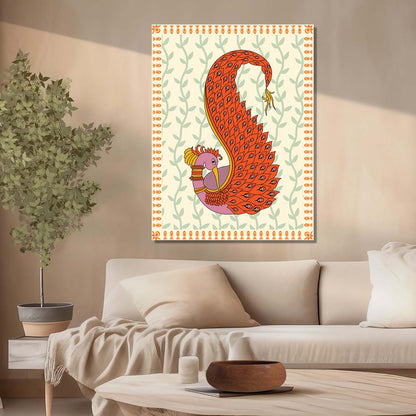 Gond Wall Art For Home Decor Canvas Painting Wall Decor