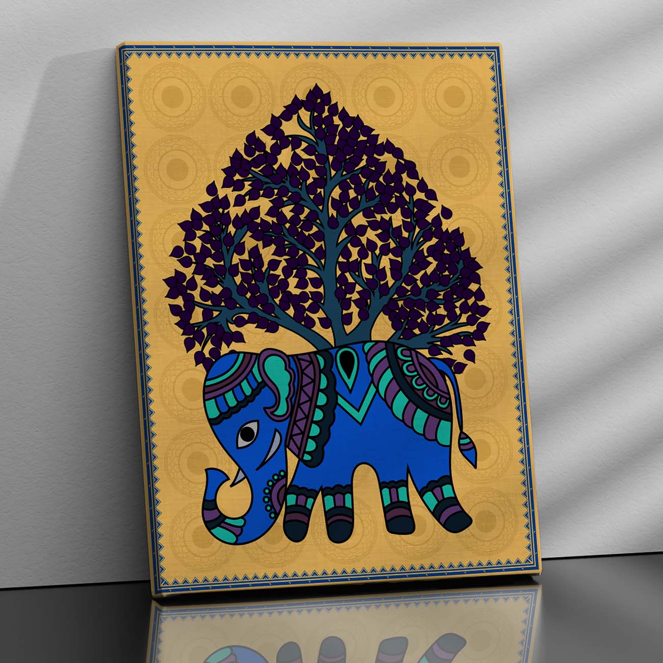 Gond Wall Art For Home Decor Canvas Painting Wall Decor