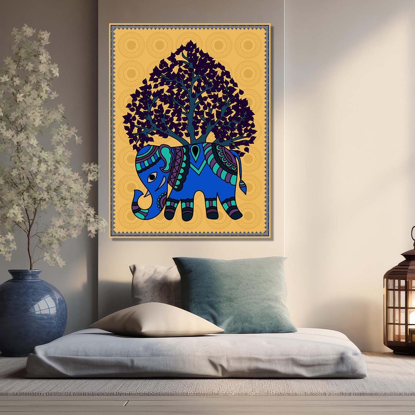 Gond Wall Art For Home Decor Canvas Painting Wall Decor