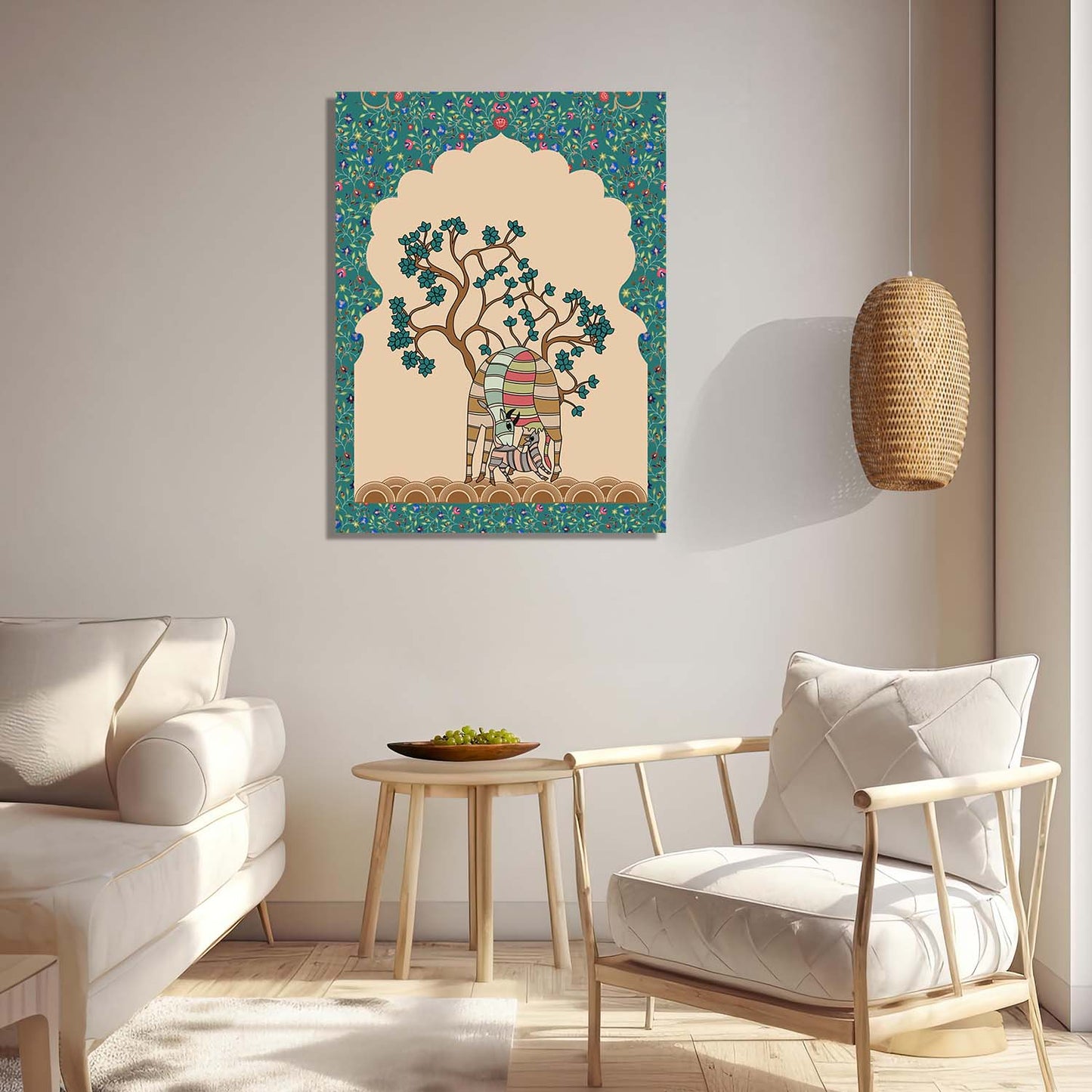 Gond Wall Art For Home Decor Canvas Painting Wall Decor