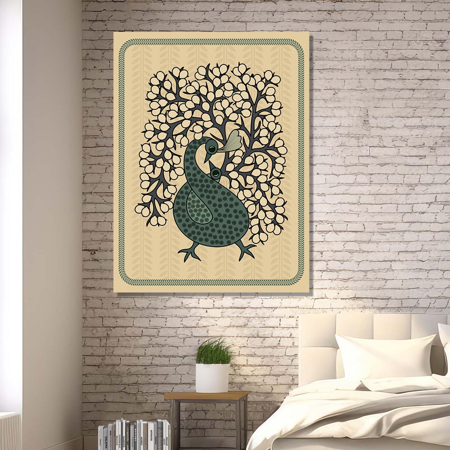 Gond Wall Art For Home Decor Canvas Painting Wall Decor