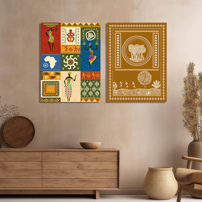 Traditional Indian Tanjore Art Canvas Prints For Home Decor Wall Decor