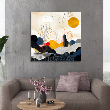 Vibrant Abstract Art Canvas Print for Living Room Bedroom Home and Office Wall Decor