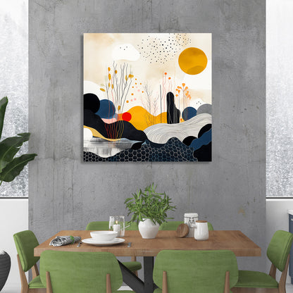 Vibrant Abstract Art Canvas Print for Living Room Bedroom Home and Office Wall Decor