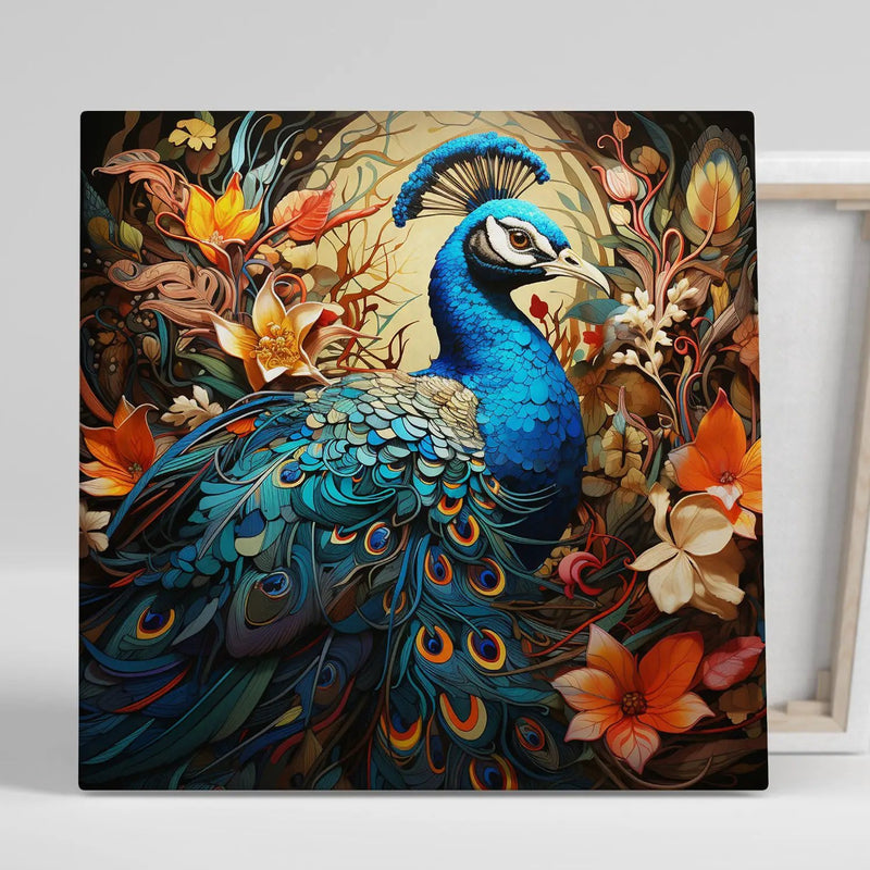 Copy of Vibrant Peacock Art Canvas Print for Living Room Bedroom Home and Office Wall Decor