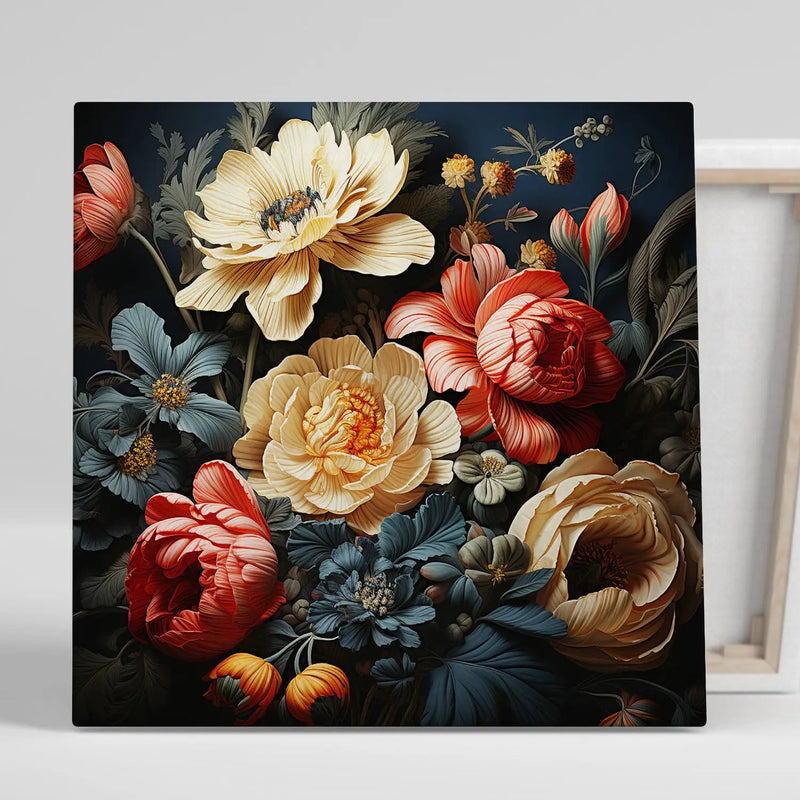 Vibrant Floral Canvas Print for Living Room Bedroom Home and Office Wall Decor