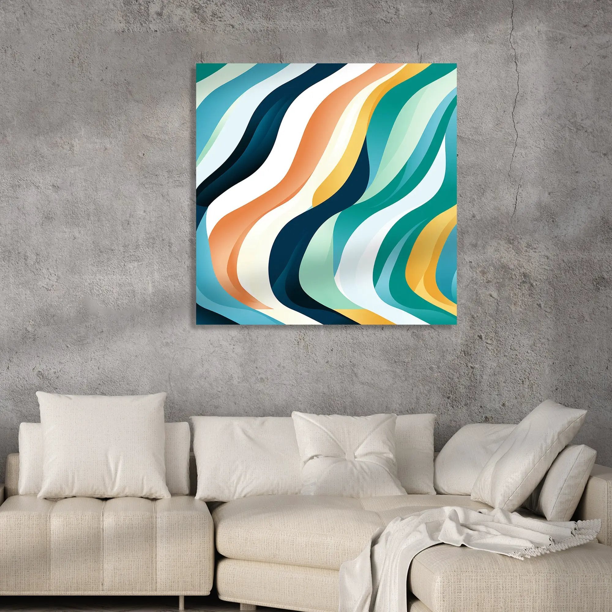 Modern Art Canvas Print for Living Room Bedroom Home and Office Wall D ...