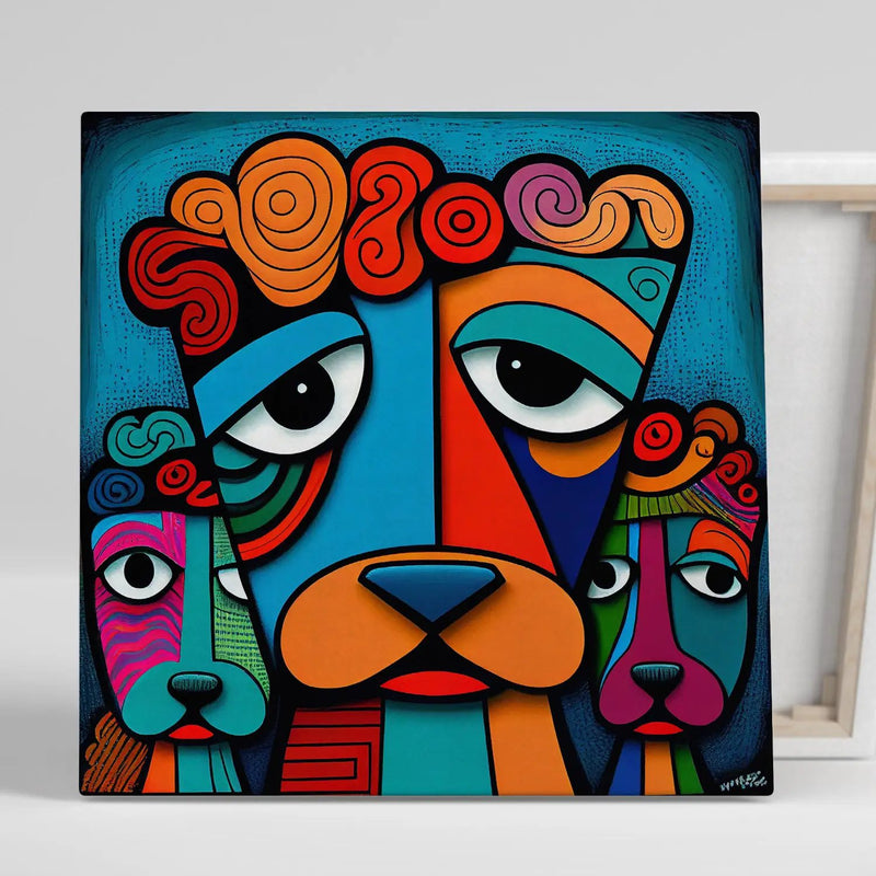 Vibrant Modern Art Canvas Print for Living Room Bedroom Home and Office Wall Decor