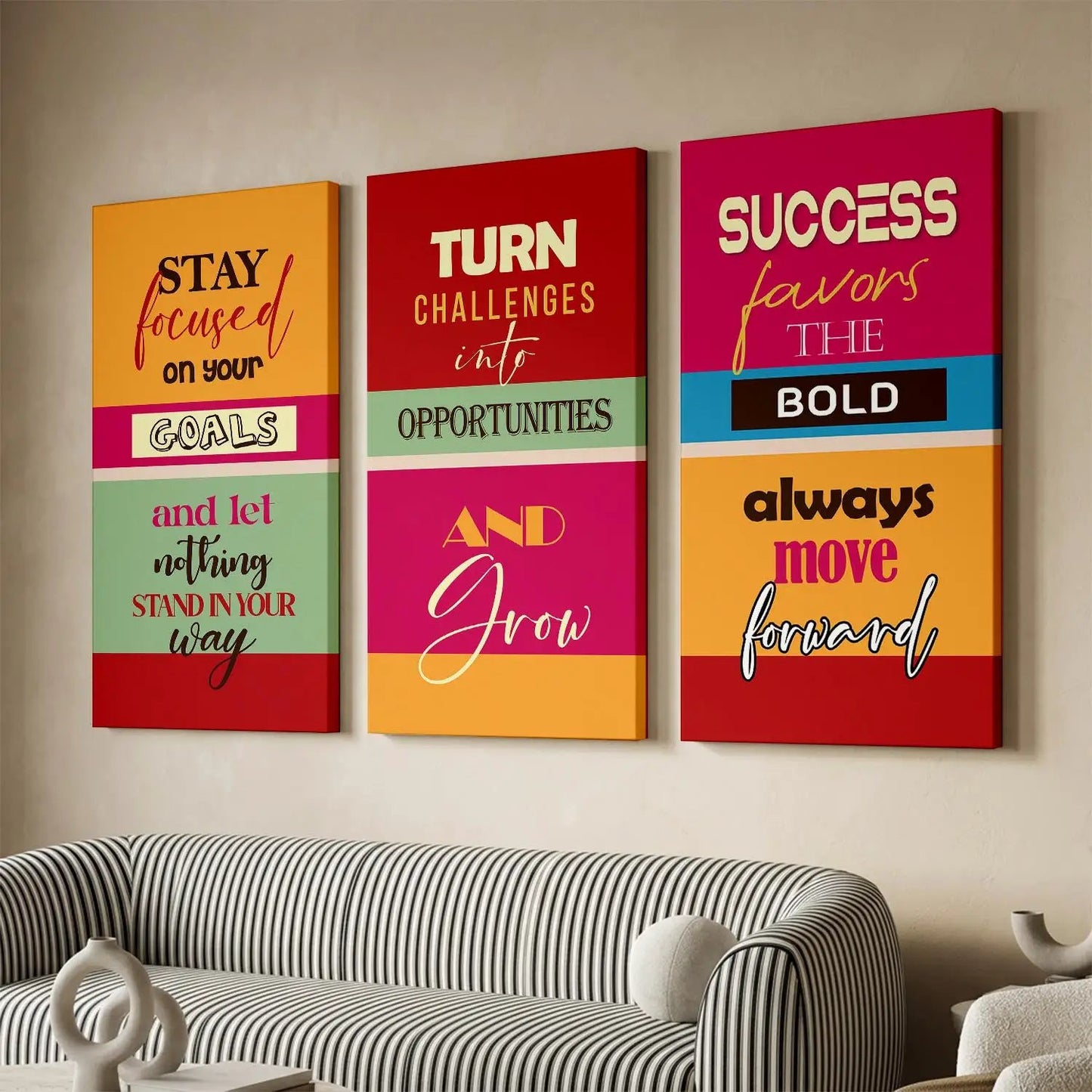 Motivational Quotes Canvas Art Print Wall Print for Living Room Wall Decoration