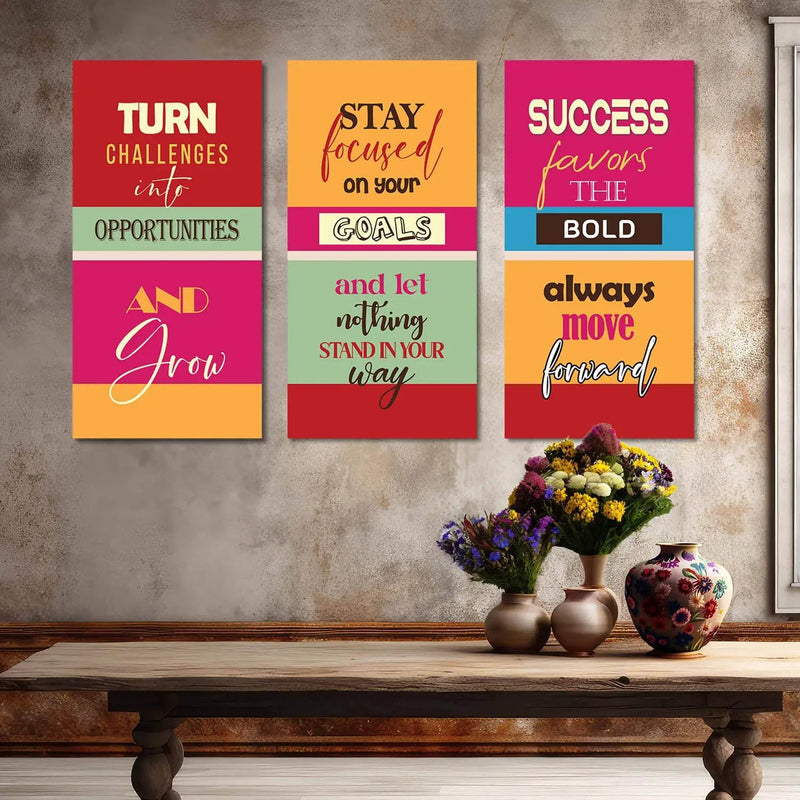 Motivational Quotes Canvas Art Print Wall Print for Living Room Wall Decoration