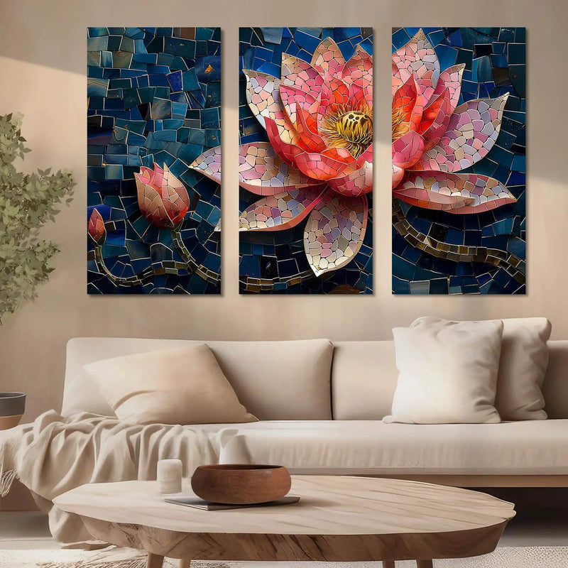 Vibrant Floral Canvas Art Print for wall decoration