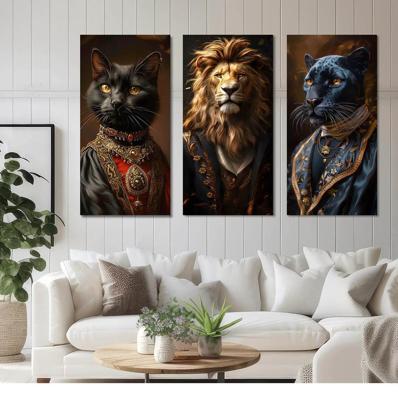 Bold Animals Canvas Wall Print for Wall Decoration