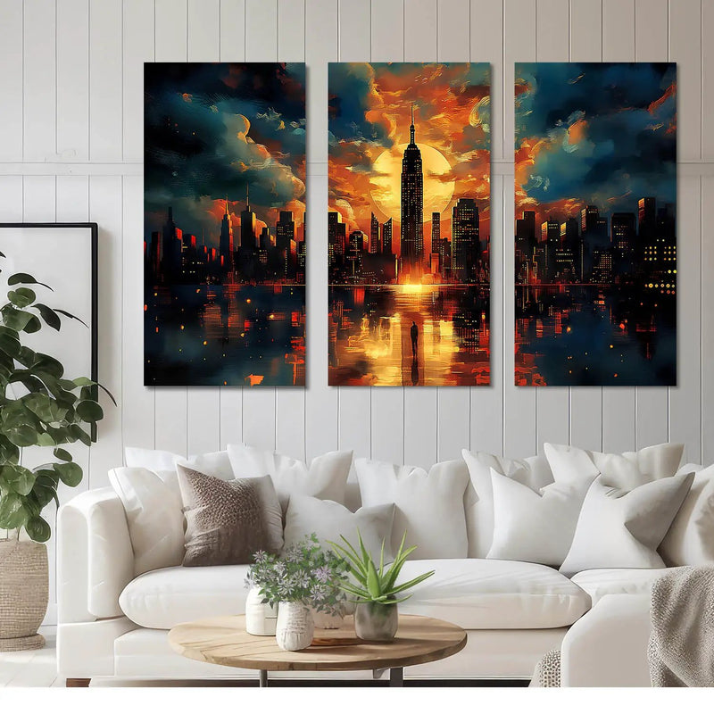 Cityscape Canvas Wall Print for Wall Decoration