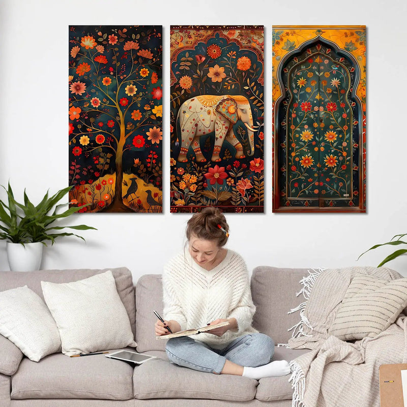 Traditional Canvas Art Print Wall Print for Living Room Wall Decoration