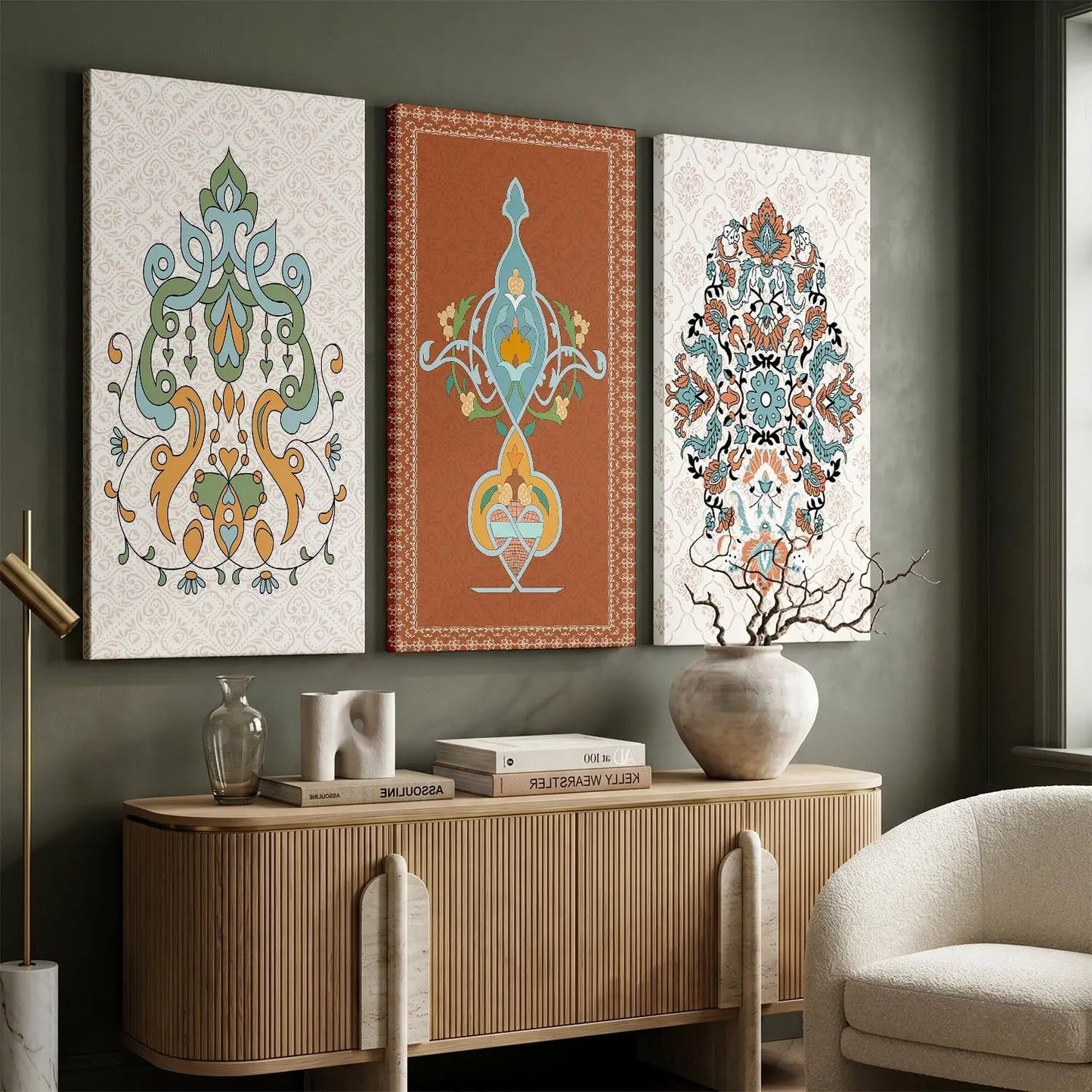 Pattern Wall Art Canvas, Wall Print for Living Room Wall Decoration