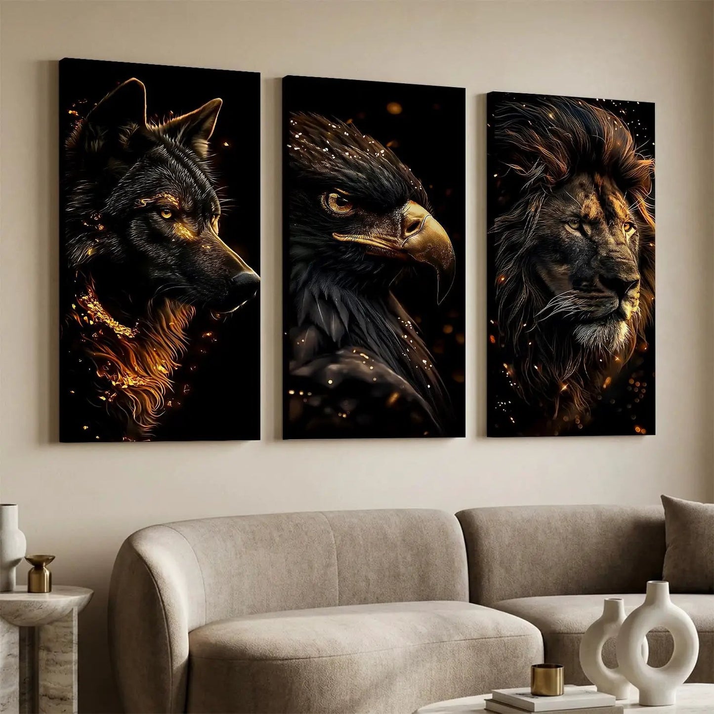 Animal Modern Wall Art Canvas, Wall Print for Living Room Wall Decoration
