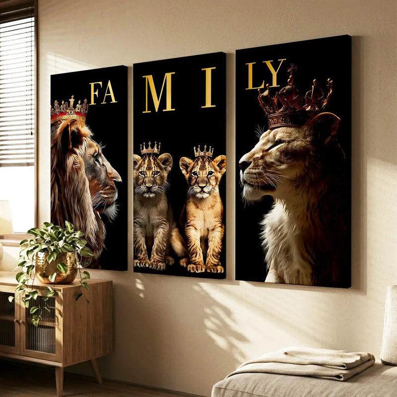 Lion Modern Wall Art Canvas, Wall Print for Living Room Wall Decoration