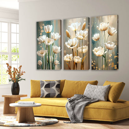 Floral Wall Art Canvas For Home Decor Office Living Room