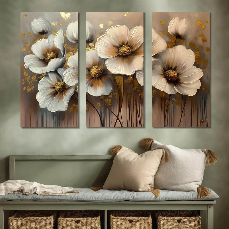 Floral Wall Art Canvas For Home Décor Office Living Room