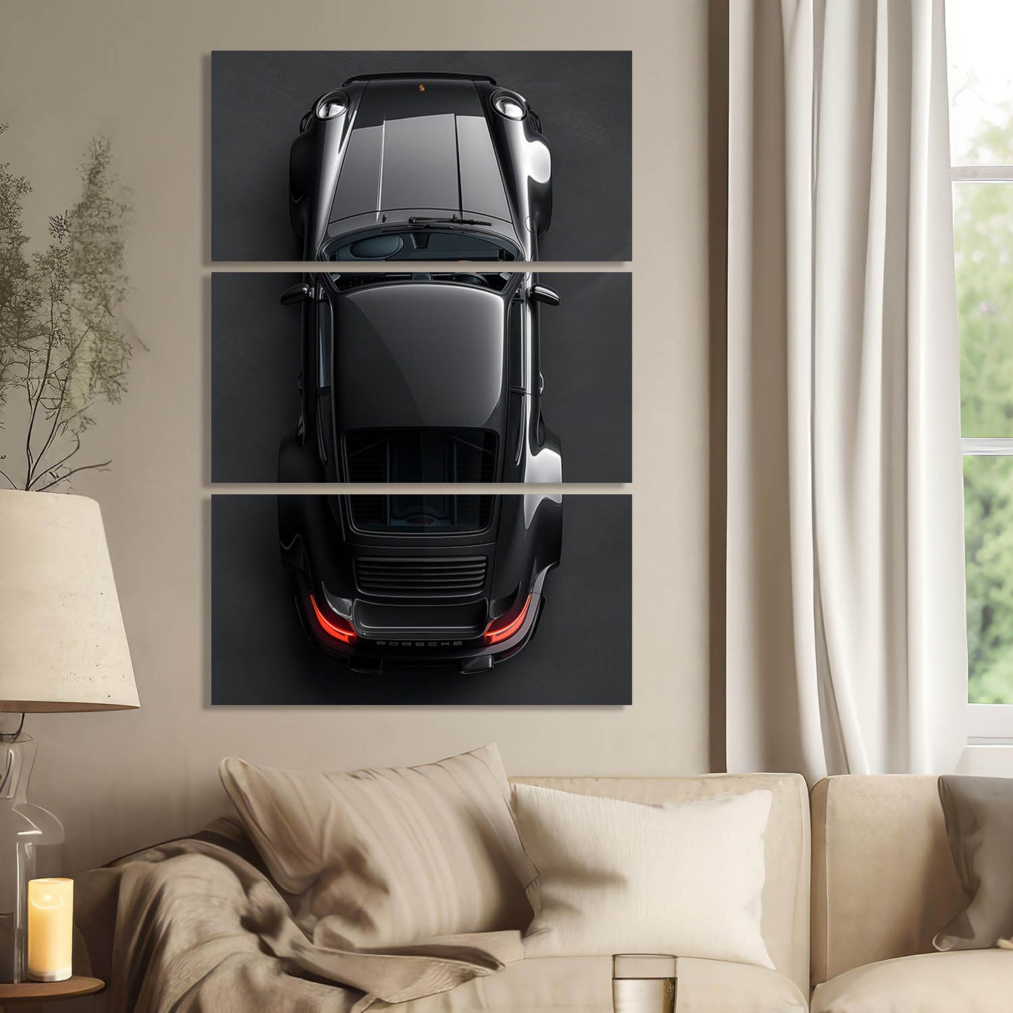 Porsche Wall Art Canvas For Home Décor Office Living Room