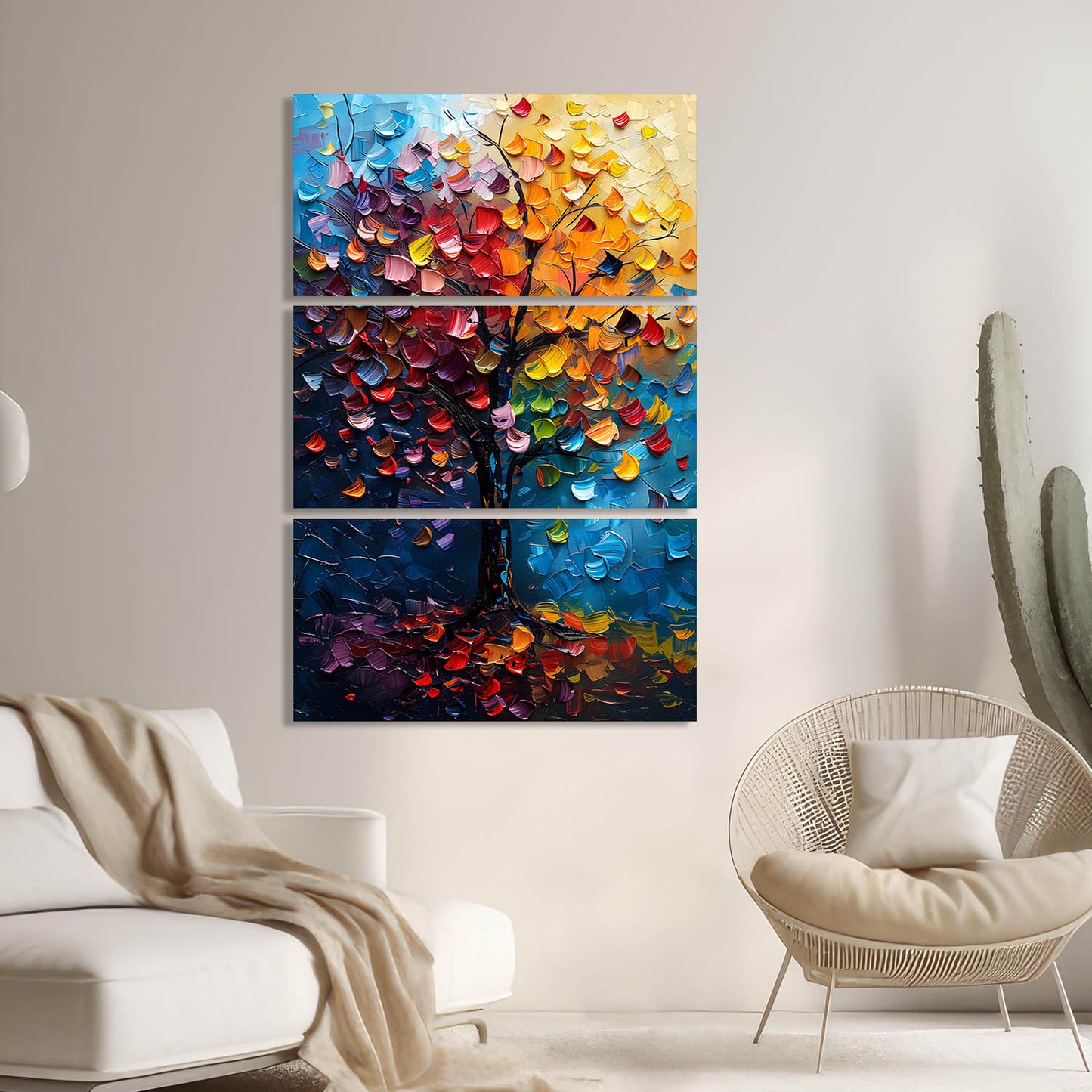 Abstract Tree Wall Art Canvas For Home Décor Office Living Room