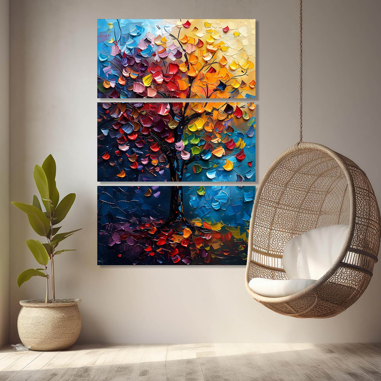 Abstract Tree Wall Art Canvas For Home Décor Office Living Room