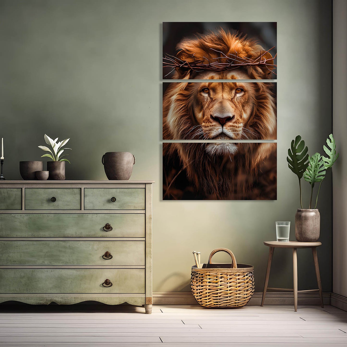 King Lion Wall Art Canvas For Home Décor Office Living Room