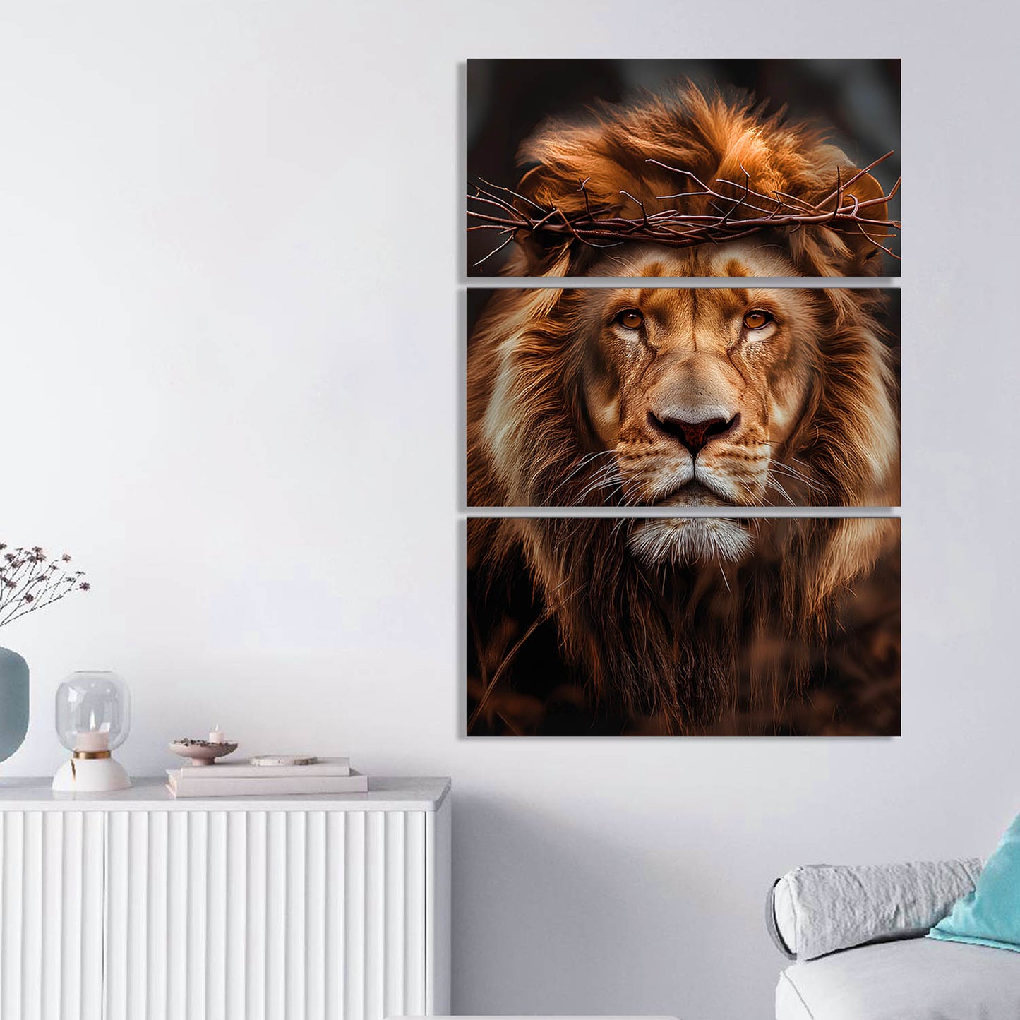 King Lion Wall Art Canvas For Home Décor Office Living Room