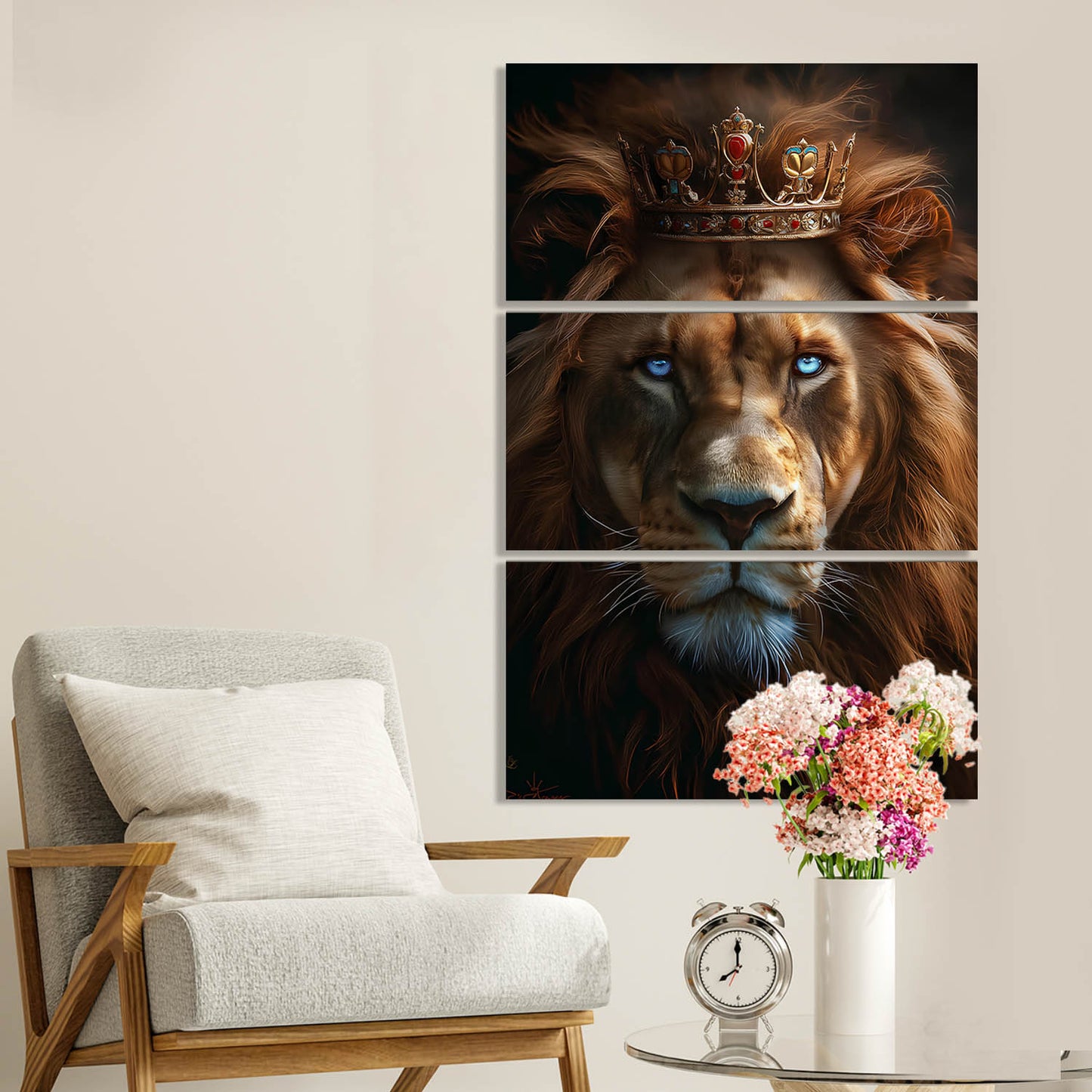 Lion Wall Art Canvas For Home Décor Office Living Room