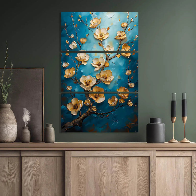 Floral Wall Art Canvas For Home Décor Office Living Room