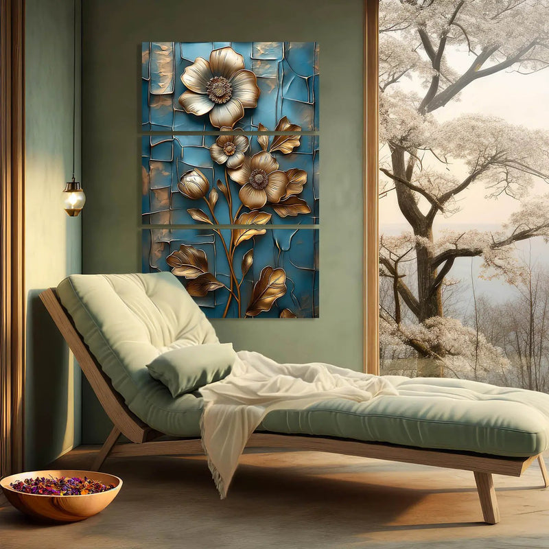 Abstract Floral Wall Art Canvas For Home Décor Office Living Room